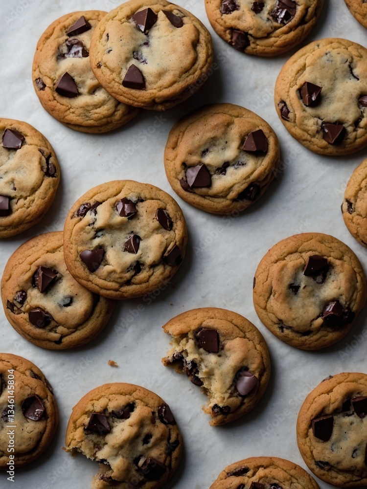 Chocolate chip cookies with a transparent background Chocolate chip cookies with a transparent background