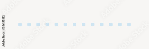 Blue dotted line divider vector