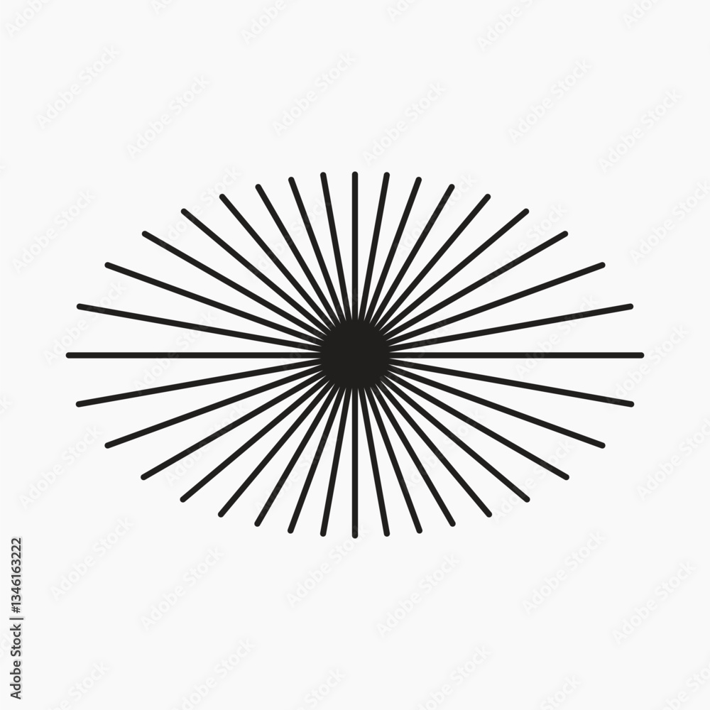 Obraz premium Starburst shape shape illustration vector