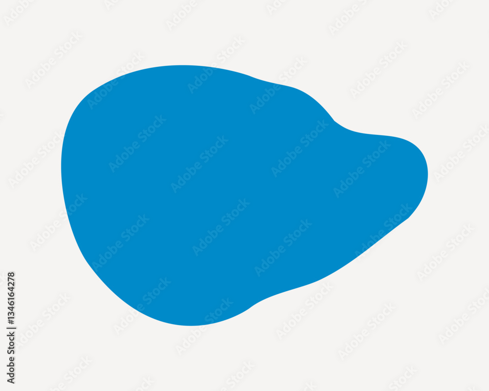 Abstract blue badge, blob shape clipart vector Abstract blue badge, blob shape clipart vector