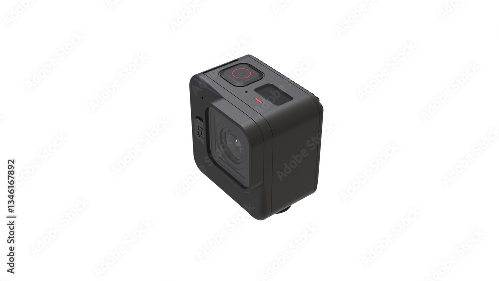 black action camera transparent background PNG