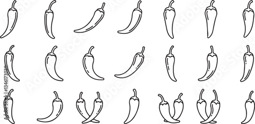 Chili Peper icon or logo isolated sign symbol vector illustration - Collection of high quality black style vector icons
