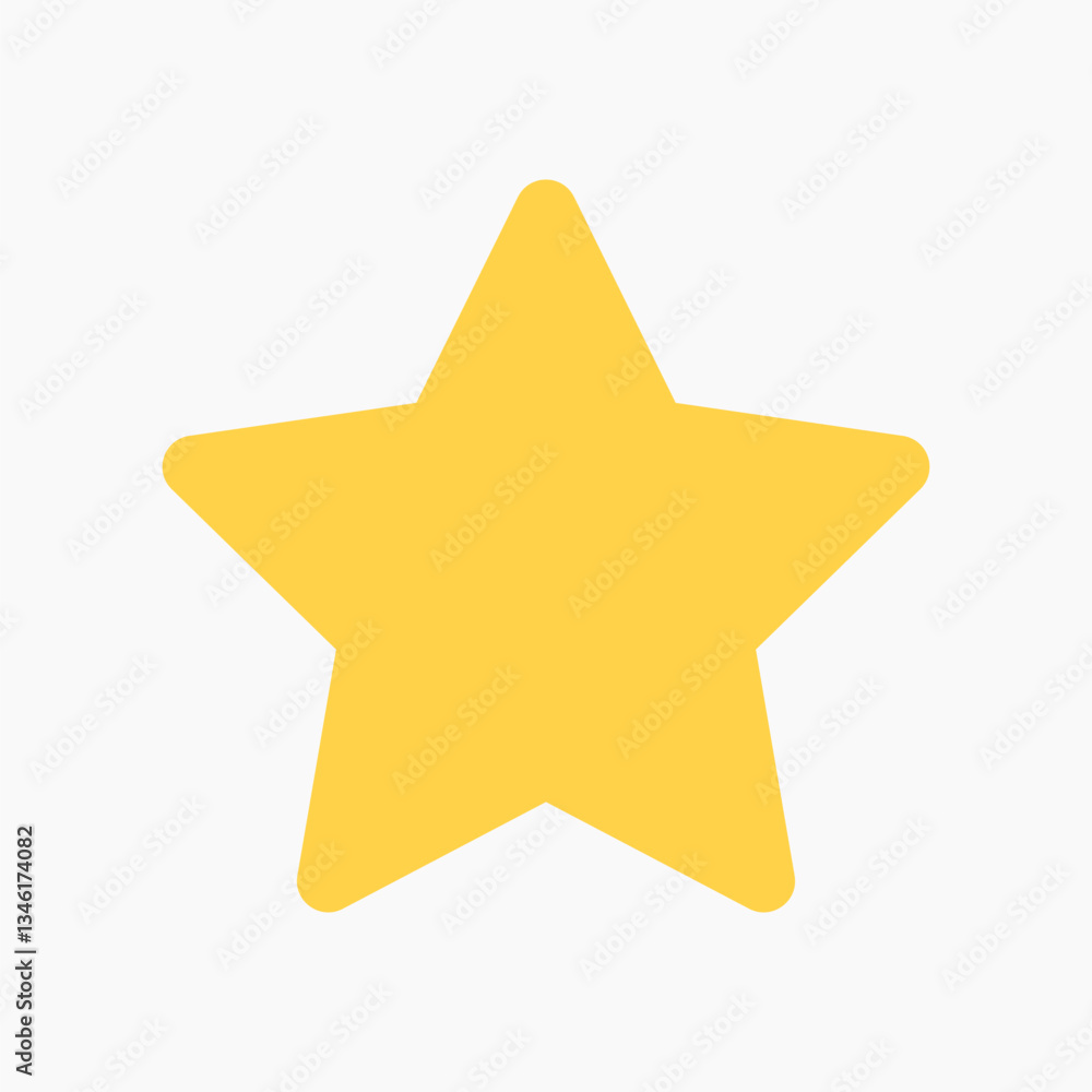 Yellow star illustration collage element vector Yellow star illustration collage element vector