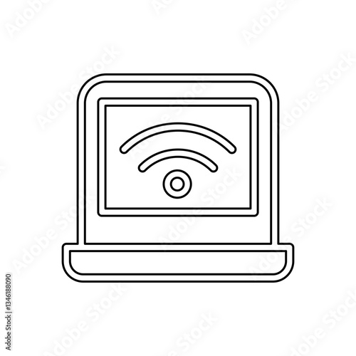 Wifi icon in line style