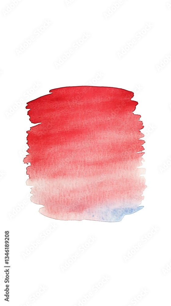 Red Watercolor Wash Background Texture. Red Watercolor Wash Background Texture.