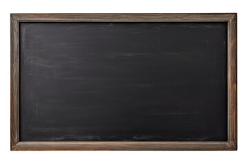blank blackboard with chalk isolated on white or transparent png