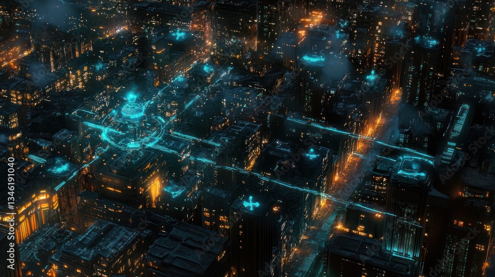 Futuristic Cityscape Aerial View (3) Futuristic Cityscape Aerial View (3)