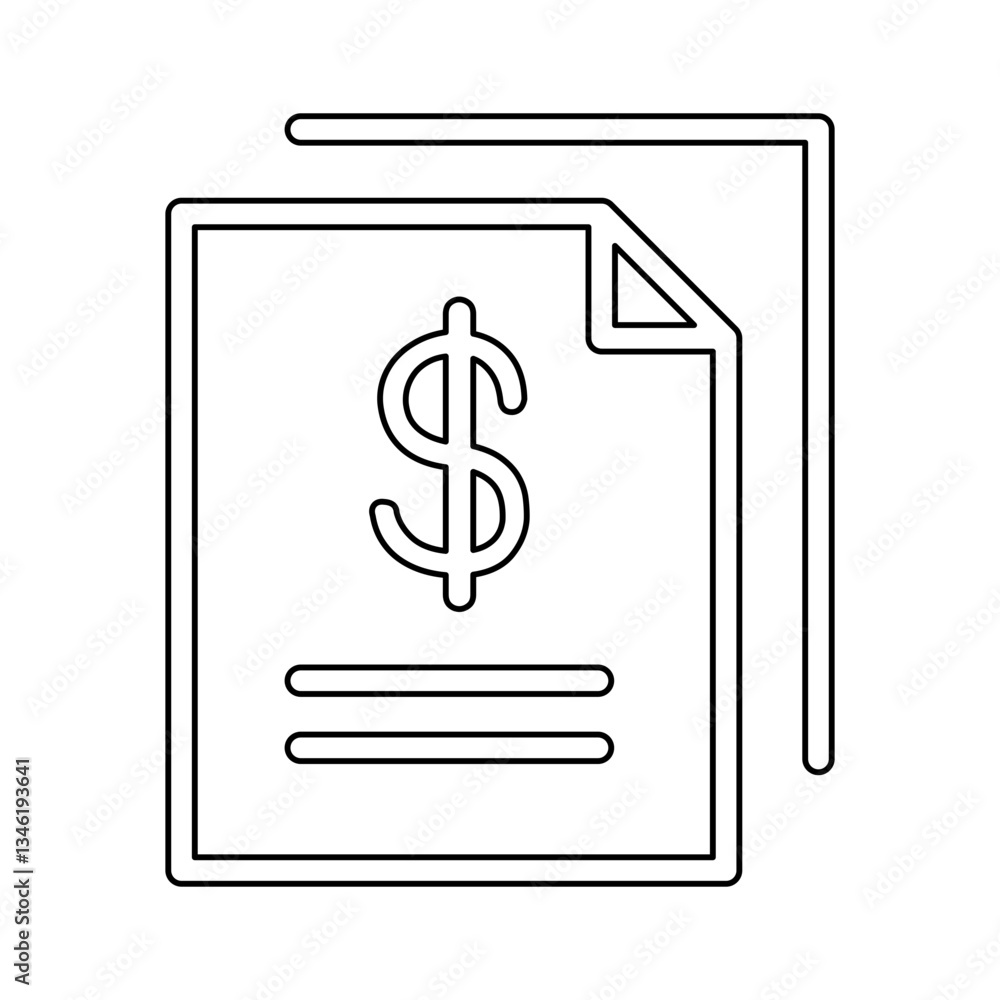 Bonds icon in line style Bonds icon in line style