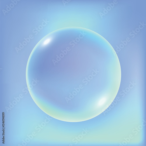 Obraz na płótnie 3D blue round ball element, digital remix vector w salonie