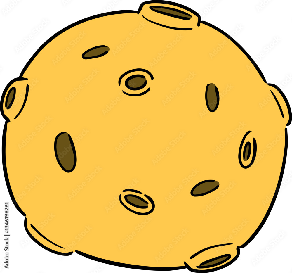 Fototapeta premium Illustration of moon cartoon