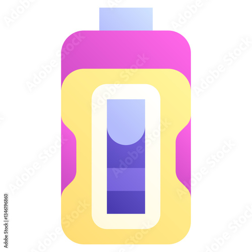 Battery. Editable vector icon, coloured.