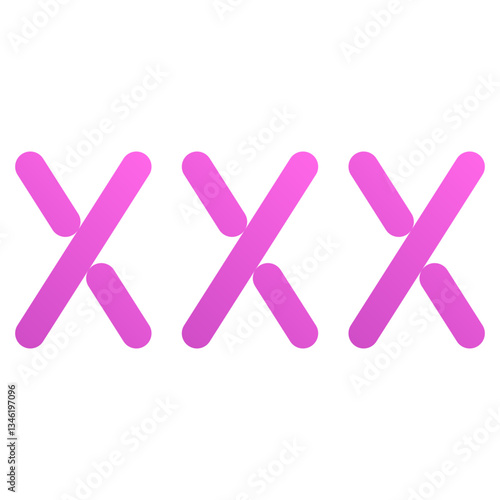 Neon sign. Editable vector icon, coloured.