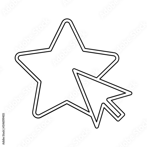 favorite icon in line style