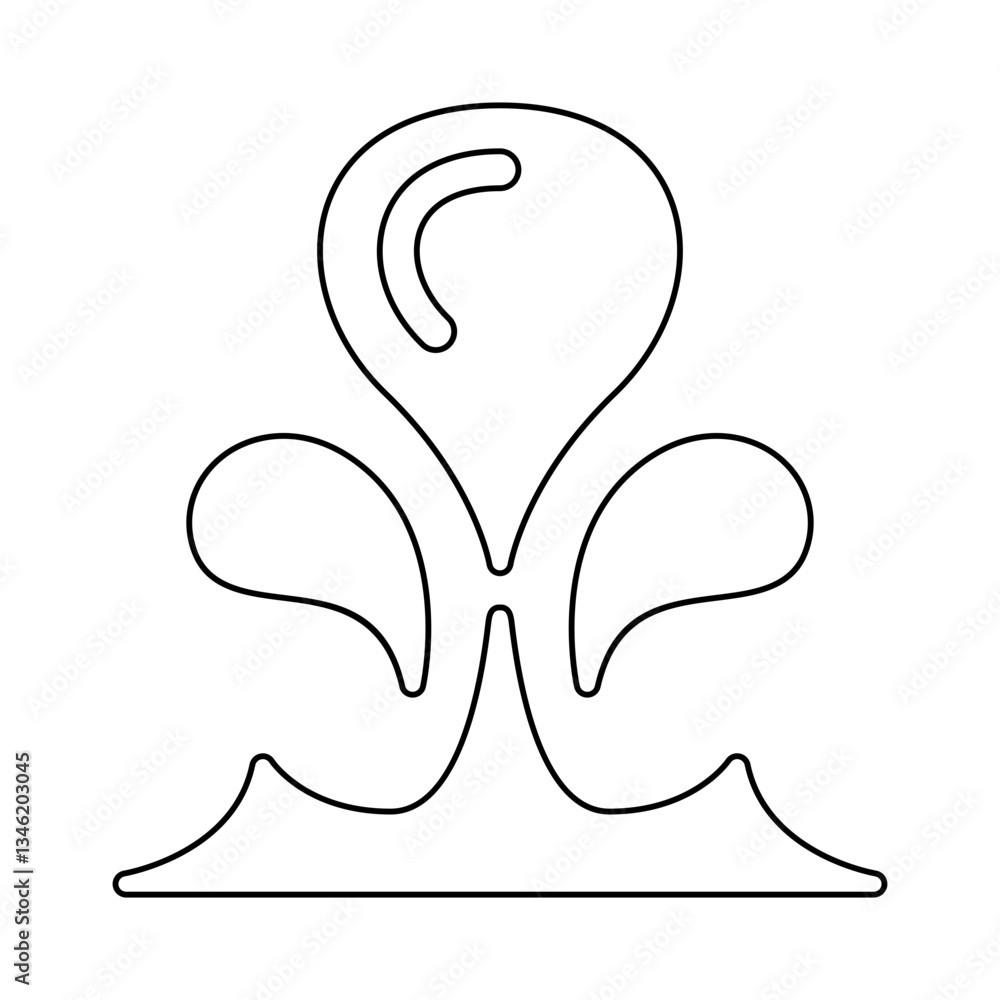 Obraz premium Milk icon in line style