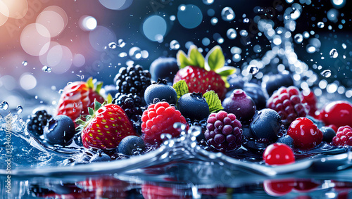 Refreshing Berry Splash – A Burst of Freshness, General AI