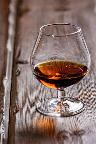 Obraz na płótnie glass of cognac w salonie