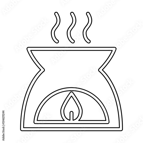 aromatherapy icon in line style