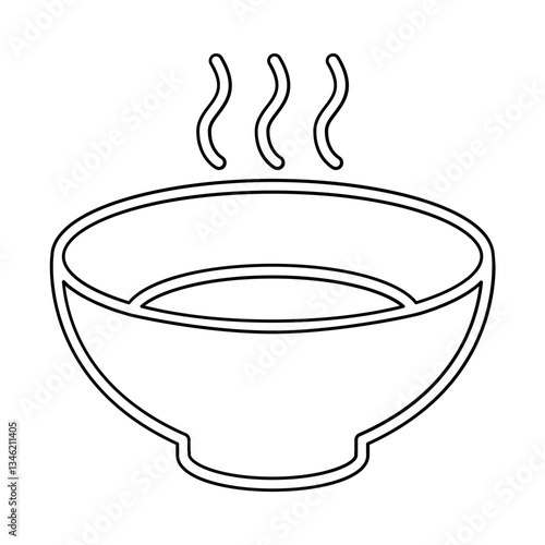 Herbal drink icon in line style