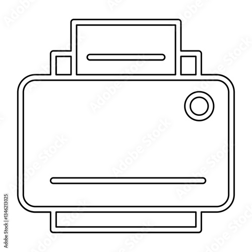 Printer icon in line style