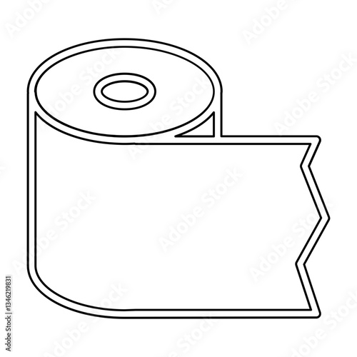 Tissue paper icon in line style