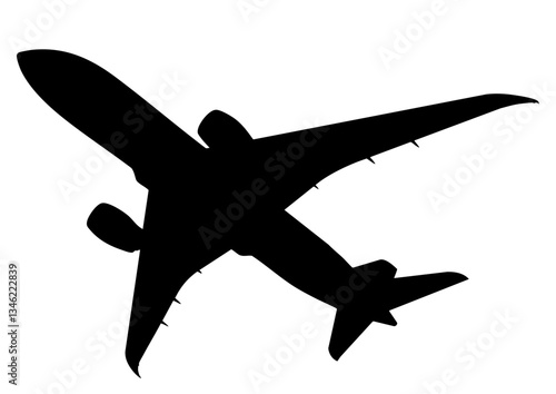 旅客機 777 シルエット