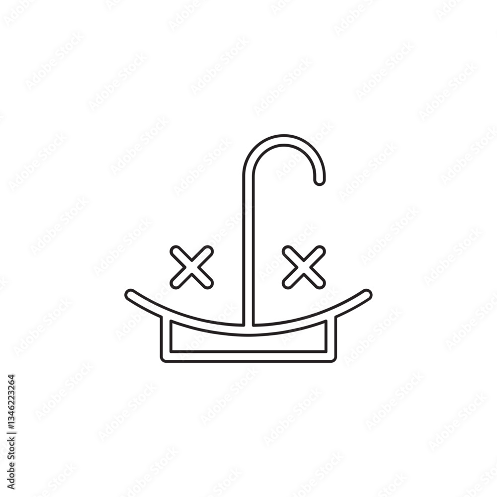 Sink icon in line style Sink icon in line style
