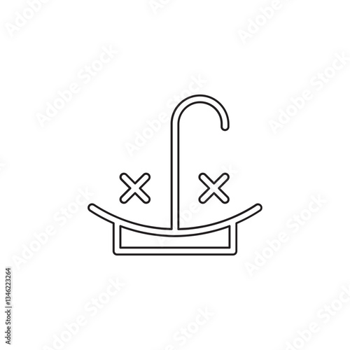 Wallpaper Mural Sink icon in line style Torontodigital.ca