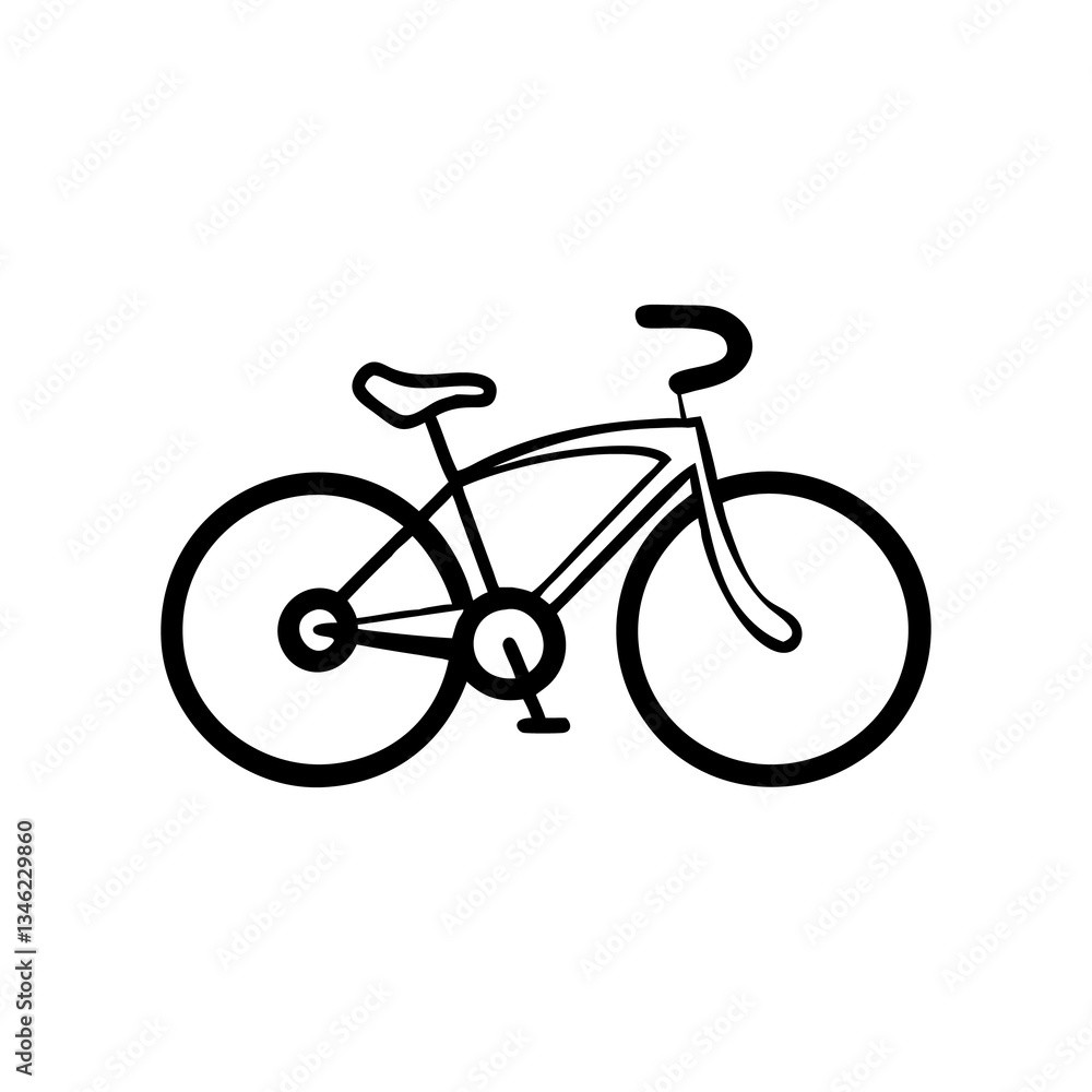 Fototapeta premium bicycle icon, bicycle icon transparent background