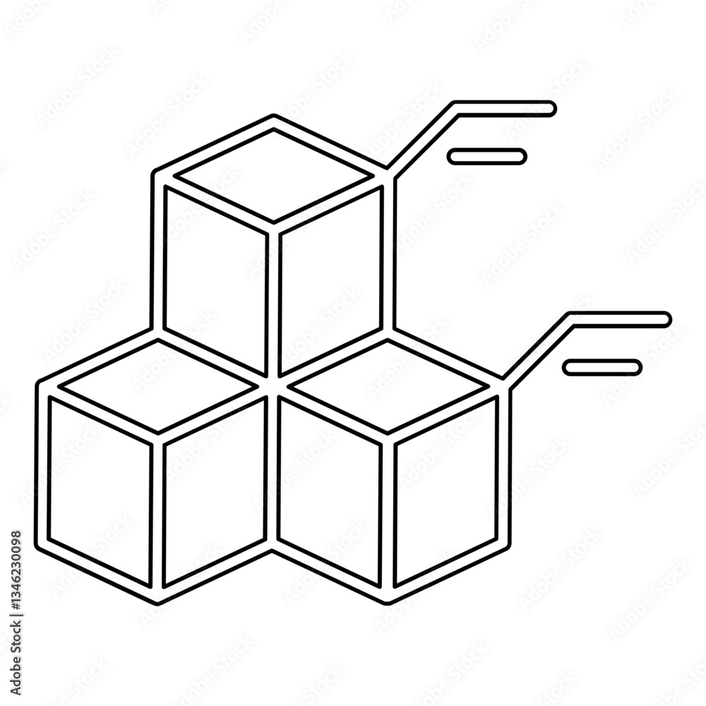 Data analysis icon in line style Data analysis icon in line style