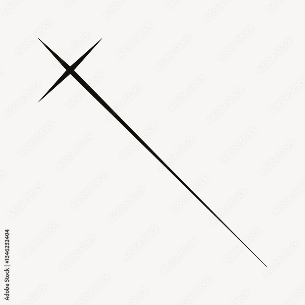 Abstract sparkle shape, flat design vector Abstract sparkle shape, flat design vector