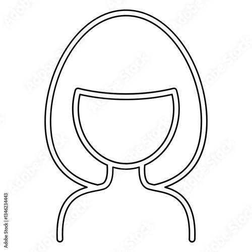 Bob icon in line style