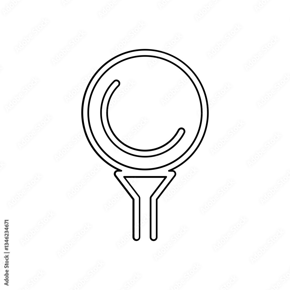 Golf icon in line style Golf icon in line style