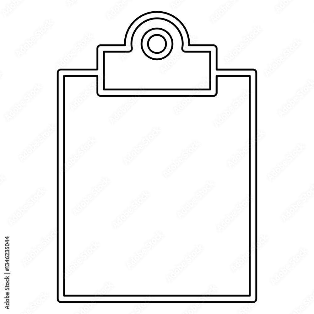 Clipboard icon in line style Clipboard icon in line style