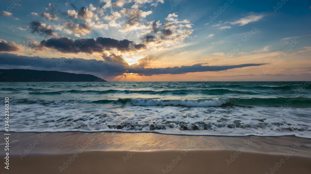 sunset on the beach sunset on the beach