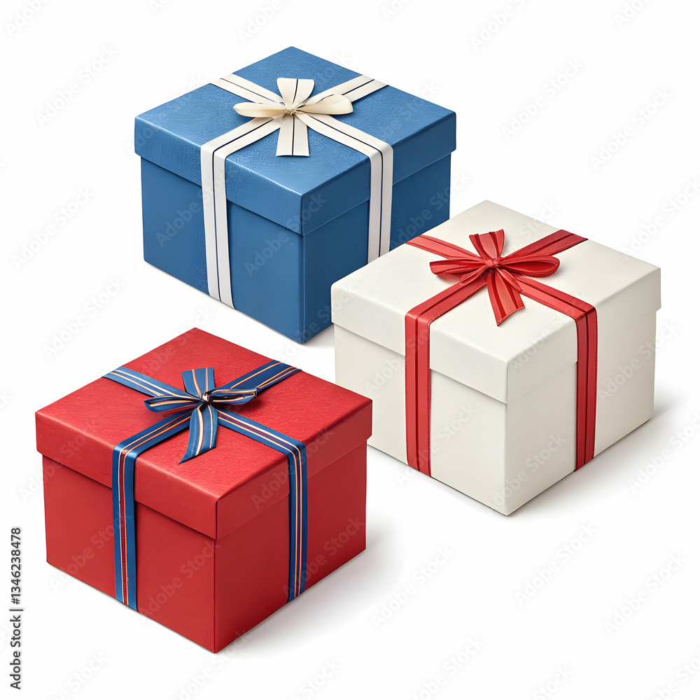 Obraz premium Realistic christmas gift collection