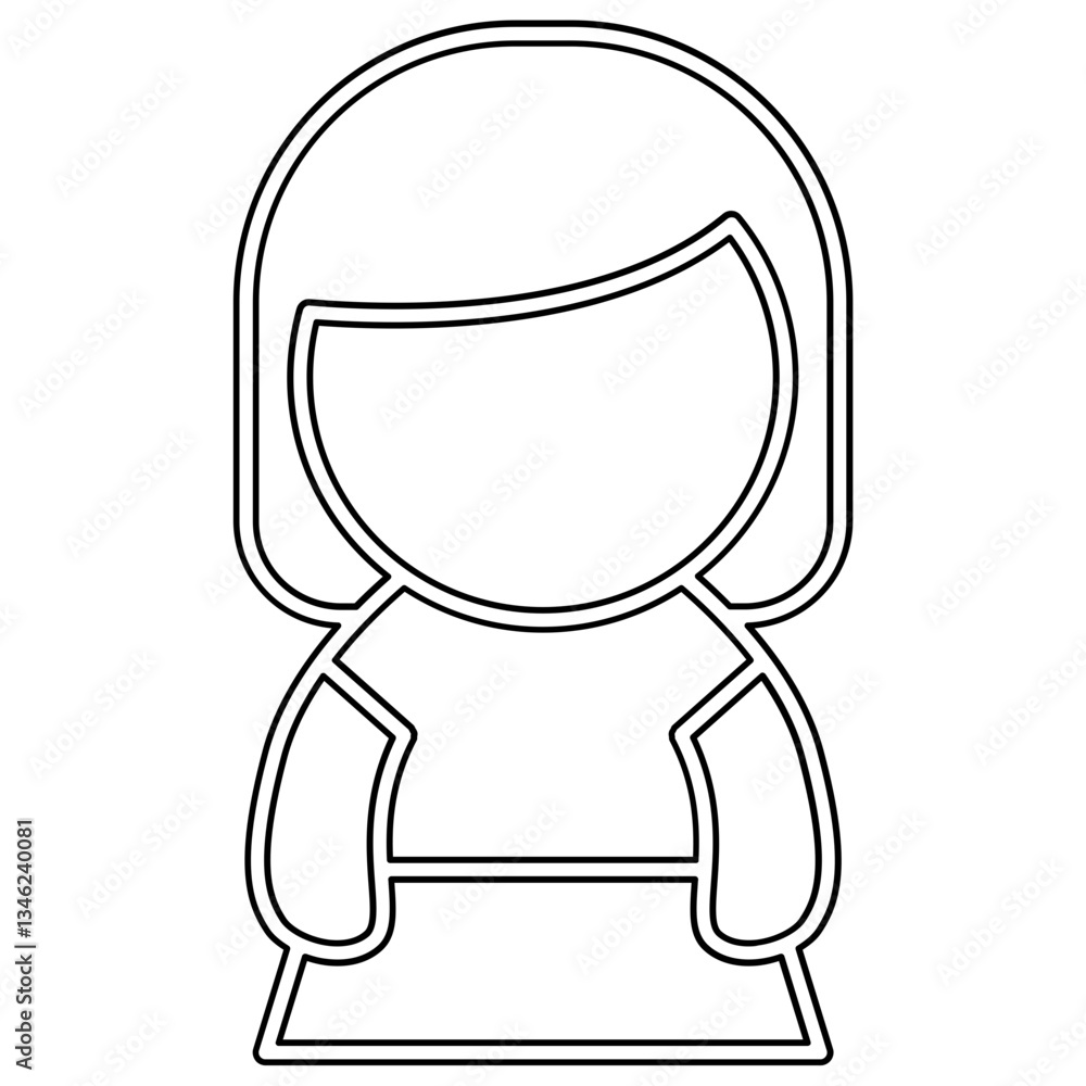Student icon in line style Student icon in line style