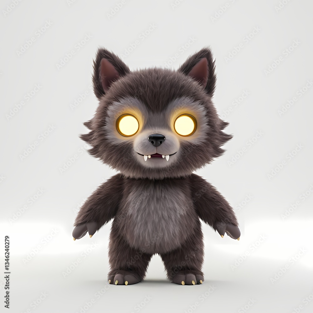 Obraz premium 狼男のキャラクター