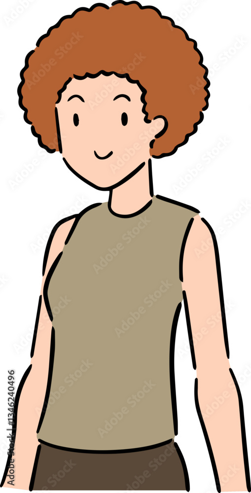 Fototapeta premium Illustration of woman cartoon
