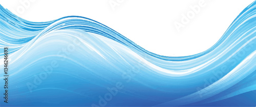 Abstract Blue and White water ocean Curve Background Template with a Modern Light Blue Gradient Design, Perfect for Posters, Brochures, Websites, and Flyers
