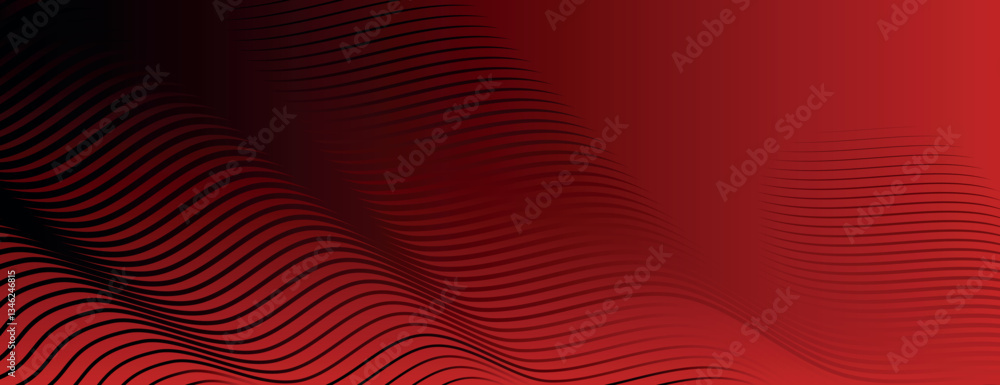 Wavy red background with black lines, creating a dynamic, textured red background with a modern style. Modern wavy line pattern background. Red background vector. Wavy red background with black lines, creating a dynamic, textured red background with a modern style. Modern wavy line pattern background. Red background vector.