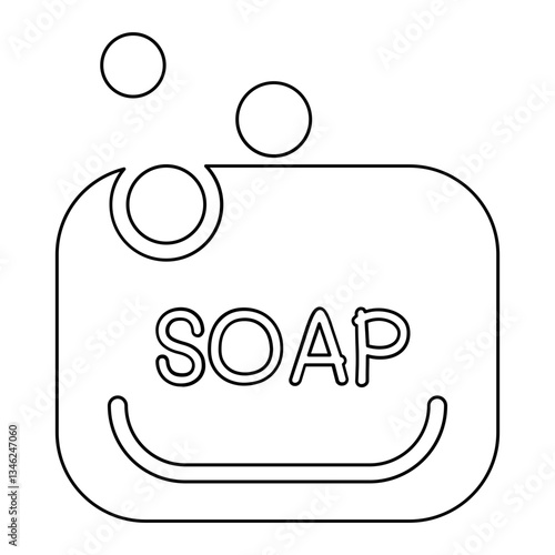 Soap icon in line style