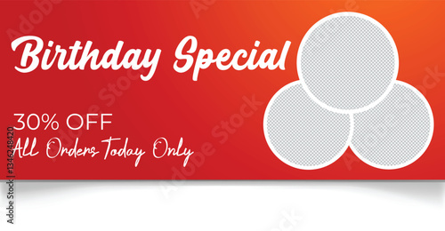 Restaurant Banner menu poster design template
