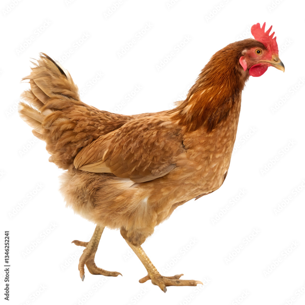 Fototapeta premium chicken on white background