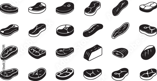 meat icon or logo isolated sign symbol vector illustration - Collection of high quality black style vector icons
