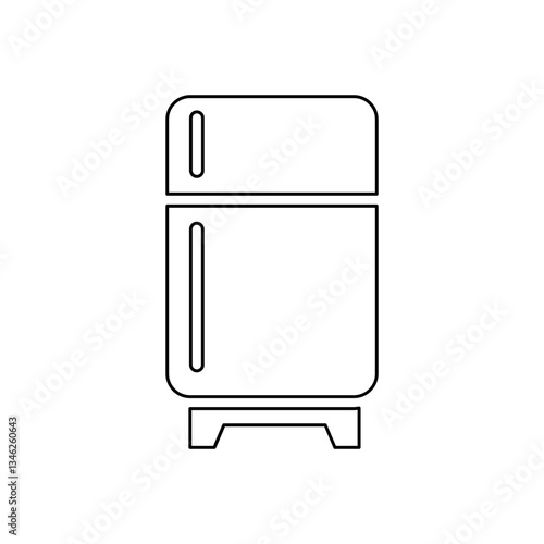 Refrigerator icon in line style
