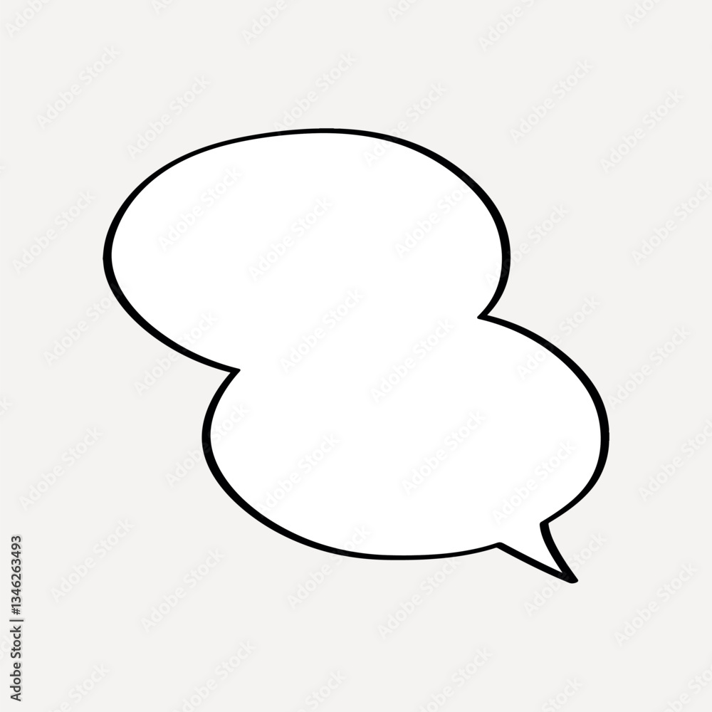 Blank comic speech bubble illustration. vector Blank comic speech bubble illustration. vector