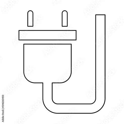 Plug icon in line style