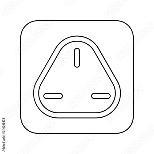 Socket icon in line style