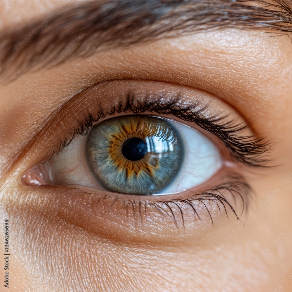 Fototapeta premium Close-up beautiful eye banner