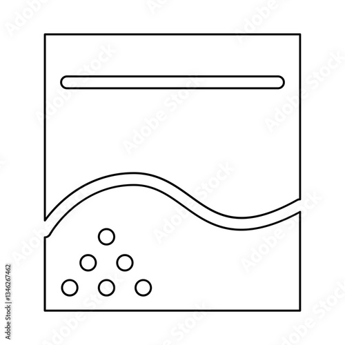 Cocaine icon in line style